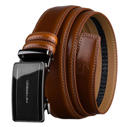 Peterson Herren-Gürtel aus Leder mit automatischer Schnalle in Braun