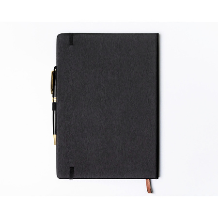 Schwarzes Notizbuch im B5-Format, liniert – Peterson