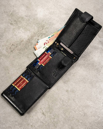 Geschenkset: Herren Geldbörse aus Leder und Schlüsselanhänger – Peterson