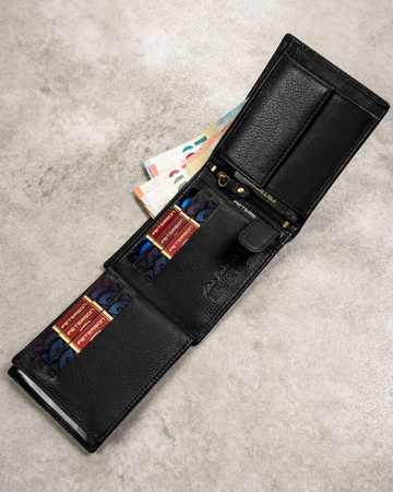 Geschenkset: Herren Geldbörse aus Leder und Schlüsselanhänger – Peterson