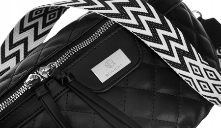 Städtische, gesteppte Damen Gürteltasche aus Öko-Leder – Rovicky