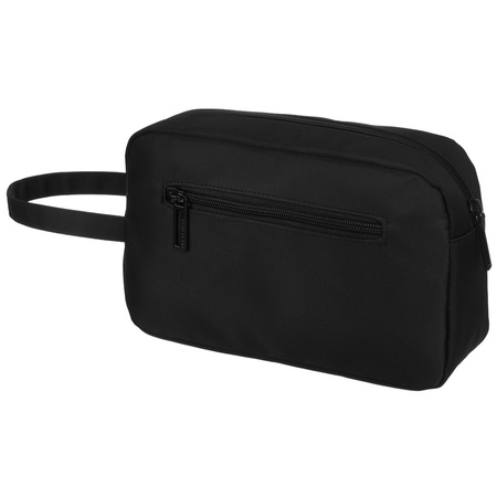 Herren Reisekosmetiktasche aus Polyester in Schwarz – Peterson