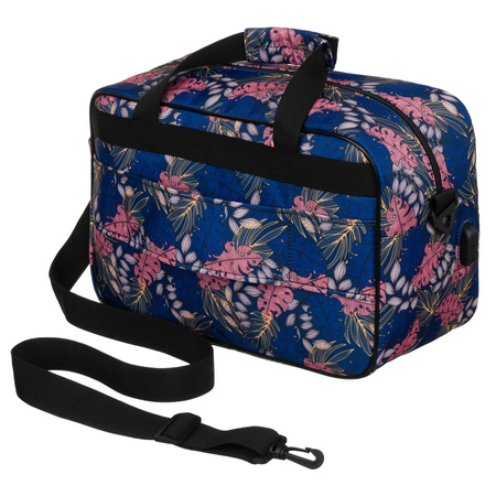 Reisetasche mit abnehmbarem Gurt und Außentasche mit Reißverschluss – Rovicky