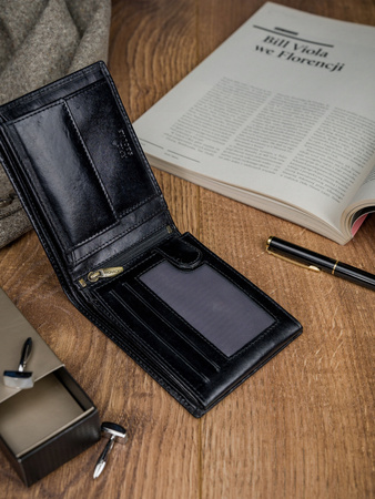 Herren Geldbörse aus Leder mit RFID – Rovicky