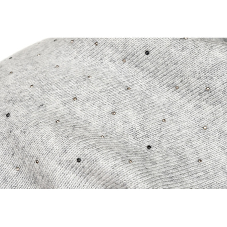 Graue Damen Beanie Mütze aus Strick – Peterson