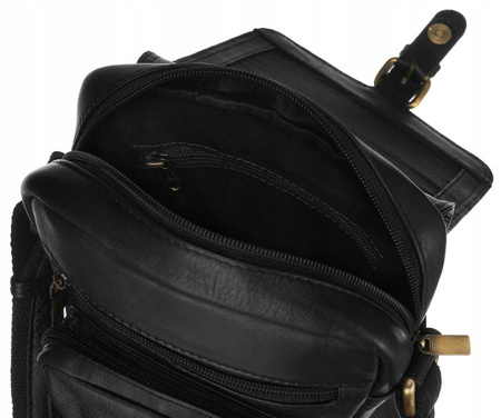Herren Schultertasche aus Leder – Peterson