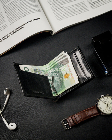 Stilvolle Herren Banknotentasche aus Echtleder – Rovicky