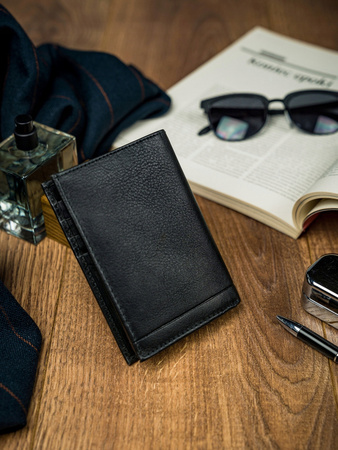 Herren Geldbörse aus Echtleder ohne Verschluss – Ronaldo