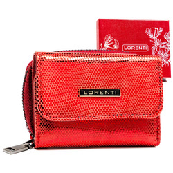 Kompakte Damen Geldbörse aus glänzendem Leder – Lorenti