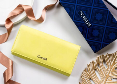 Elegante Damen Geldbörse mit Bügelverschluss und Druckknopf – 4U Cavaldi