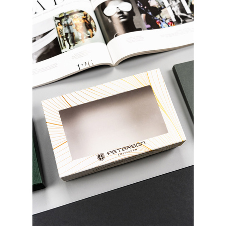 Minimalistische Damen Geldbörse aus Farbverlauf-Leder mit RFID – Peterson