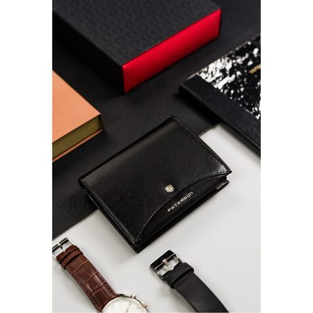 Große Herren Geldbörse aus Leder ohne äußeren Verschluss – Peterson