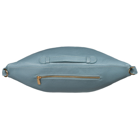 Modische sportliche blaue Damen Gürteltasche für Hüfte, Schulter oder Crossbody aus Öko-Leder – Peterson