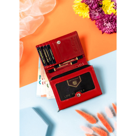 Damen Geldbörse aus Leder mit RFID-Schutz und Fächern – Peterson