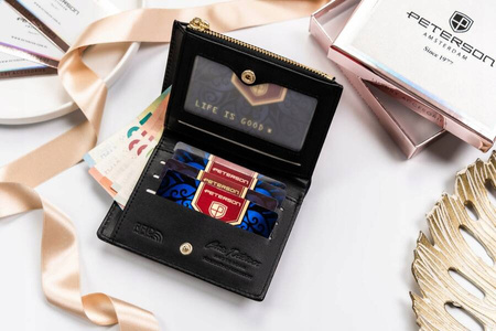 Kleine Damen Portemonnaie aus Öko-Leder – Peterson