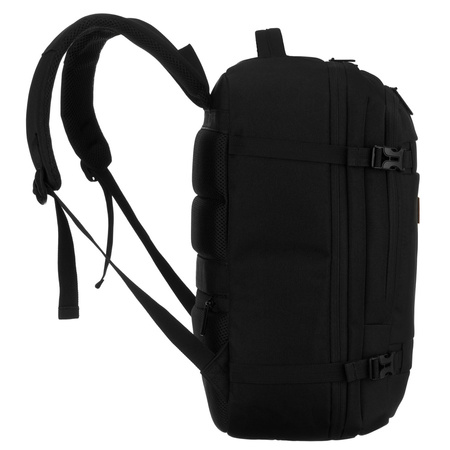 Reise-Rucksack aus Polyester in Schwarz, ideal für Handgepäck – Peterson