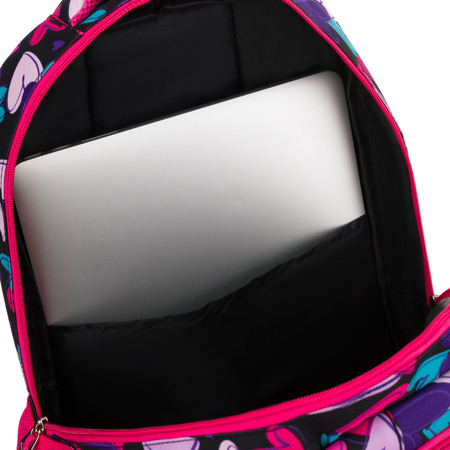 Jugendlicher Schulrucksack aus Polyester mit Herzmuster – Peterson