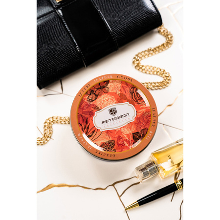 Elegante Damen Portemonnaie aus Lackleder in Beige – Peterson