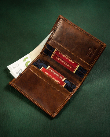 Schlanke Herrengeldbörse für Karten – Peterson