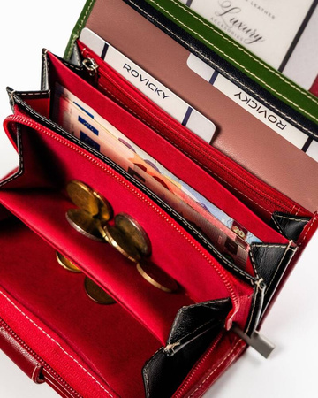 Große Damen Geldbörse aus Leder mit RFID Schutz – 4U Cavaldi