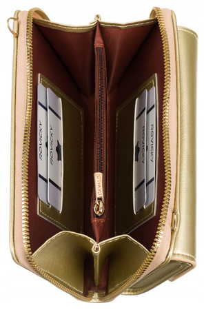 Mini Damen Umhängetasche mit Geldbörsenfunktion und abnehmbarem Riemen – 4U Cavaldi