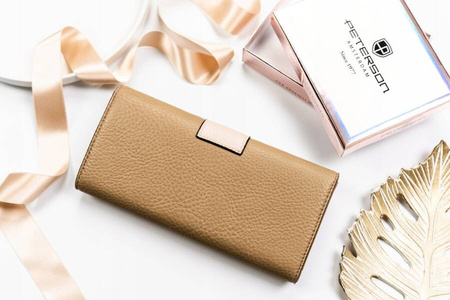 Große, horizontale Damen-Geldbörse aus Öko-Leder – Peterson