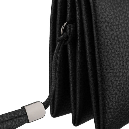 Elegante Herren-Handgelenktasche aus Öko-Leder in Schwarz - Rovicky