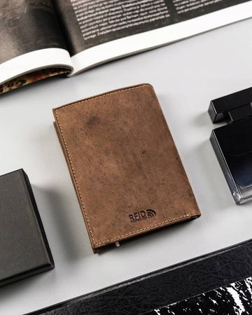 Große Herren Geldbörse aus Leder mit patriotischem Motiv – Peterson