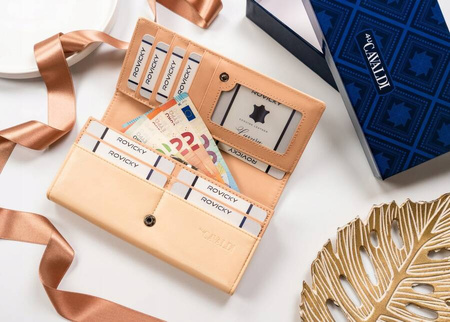 Große Damen Geldbörse Querformat aus Öko-Leder – 4U Cavaldi