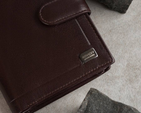 Elegante Herren Geldbörse aus Echtleder – Rovicky