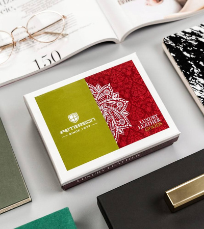 Damen Geldbörse aus Leder mit Bügelverschluss – Peterson