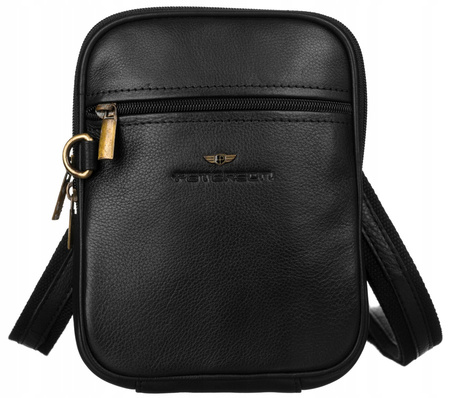 Herren Umhängetasche aus Leder für die Schulter – Peterson