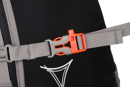 Leichter, schwarzer Wanderrucksack mit Brustgurt – Peterson