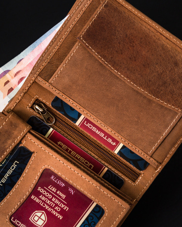 Herren Geldbörse aus Leder mit RFID-Schutz – Peterson