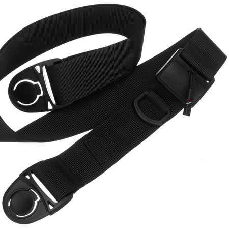 Sportliche Gürteltasche in Schwarz mit Reißverschluss, zweifach unterteilt – Peterson