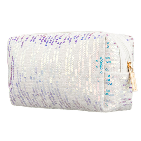 Kosmetiktasche aus Polyester in Weiß, ein Fach - Peterson