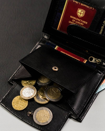 Herren Geldbörse hochformat mittelgroß ohne äußeren Verschluss – Peterson