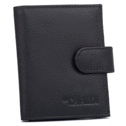 Kartenetui aus Leder mit Druckknopf und RFID-Schutz – 4U Cavaldi