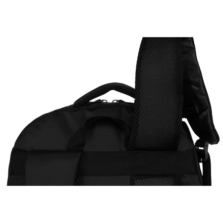 Schwarzer Wanderrucksack aus Polyester mit verstellbaren Trägern – Peterson