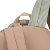 Jugendlicher Schulrucksack aus Polyester in Beige-Rosa mit Laptopfach – Peterson
