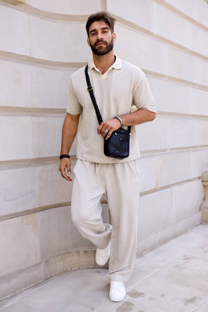 Herren Schultertasche aus Leder – Peterson