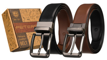 Breiter, wendbarer Herren Gürtel mit Drehverschluss – Peterson