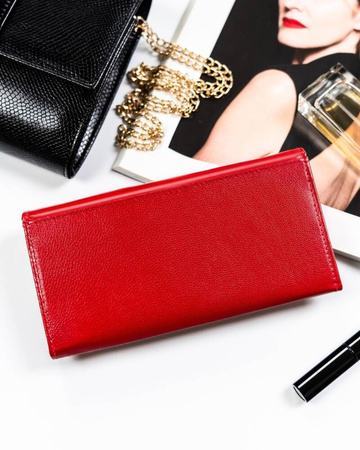 Damen Geldbörse aus Leder mit Druckknopfverschluss – 4U Cavaldi