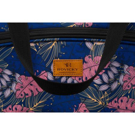 Reisetasche mit abnehmbarem Gurt und Außentasche mit Reißverschluss – Rovicky