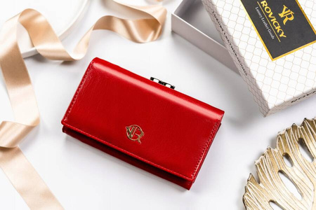 Geräumige Damen Geldbörse aus echtem und Öko-Leder – Rovicky