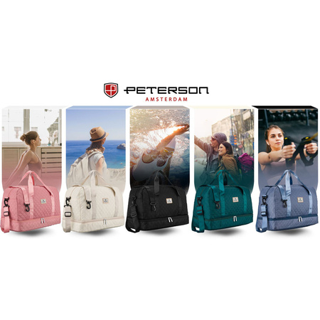 Sportliche Trainingstasche in Beige aus Polyester - Peterson