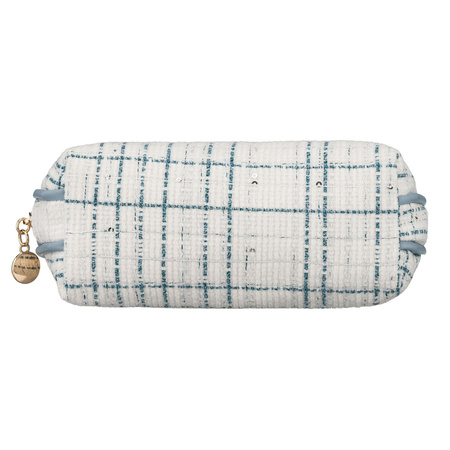 Blaue Damen-Kosmetiktasche aus Synthetikmaterial, ein Fach – Rovicky