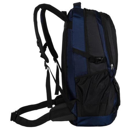 Wanderrucksack aus Polyester in Marineblau-Schwarz – Peterson