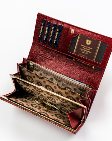 Damen Geldbörse mit Schlangenprägung, Elegant – Peterson