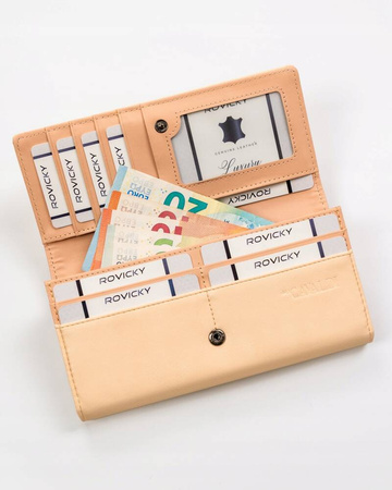 Elegante Damen Geldbörse mit Bügelverschluss und Druckknopf – 4U Cavaldi